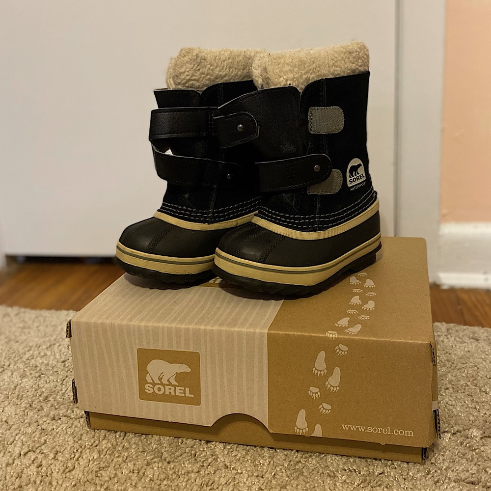 Sorel 1964 PAC Strap kids boot 8c